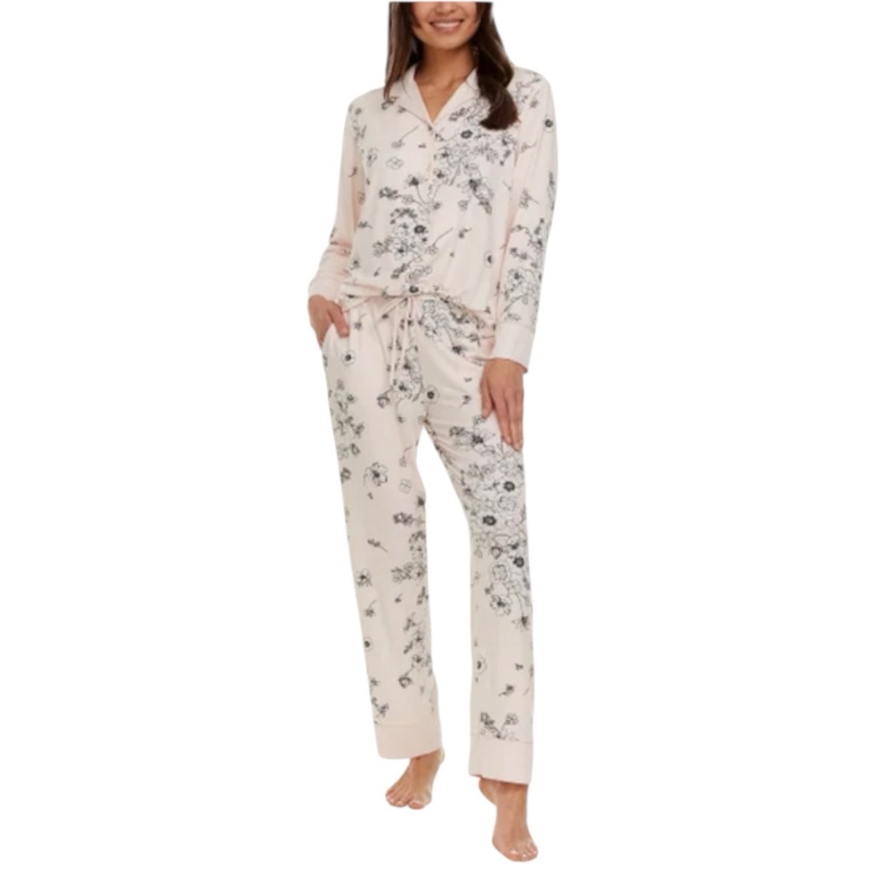 FLORA NIKROOZ Pink Floral Pajama Set Size XL — SUPER DUPER COMFORTABLE!!! - Picture 9 of 9